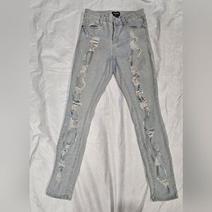 Bebe Ripped Skinny Jeans SZ 27